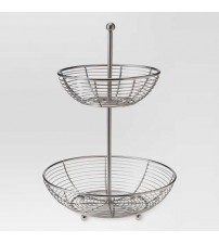 Stainless Steel 2 Tier Fruit Basket